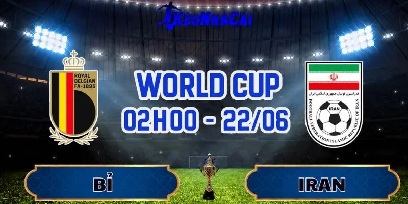 Soi Kèo Bỉ Vs Iran 02h00 Ngày 22/06